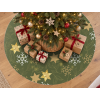 Mäkké sklo Vianočná hviezda - PVC fólia na stôl (na mieru) (Tvar stola Zaoblené rohy)