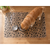 Ochranná podložka pre psa Kostičky a labky - mäkké sklo (Rozmer obrazu 40 x 60 cm)